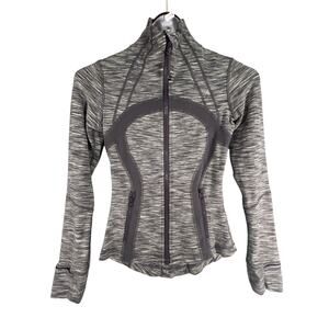 Lululemon Athletica Define Jacket Magnum Space Dye Gray Women's Zip Up Size 2